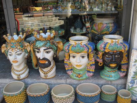 ceramic shops taormina sicily